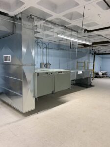 A large-scale HVAC ductwork system installation in a commercial building, completed by HVAC Philly in Feasterville, PA.