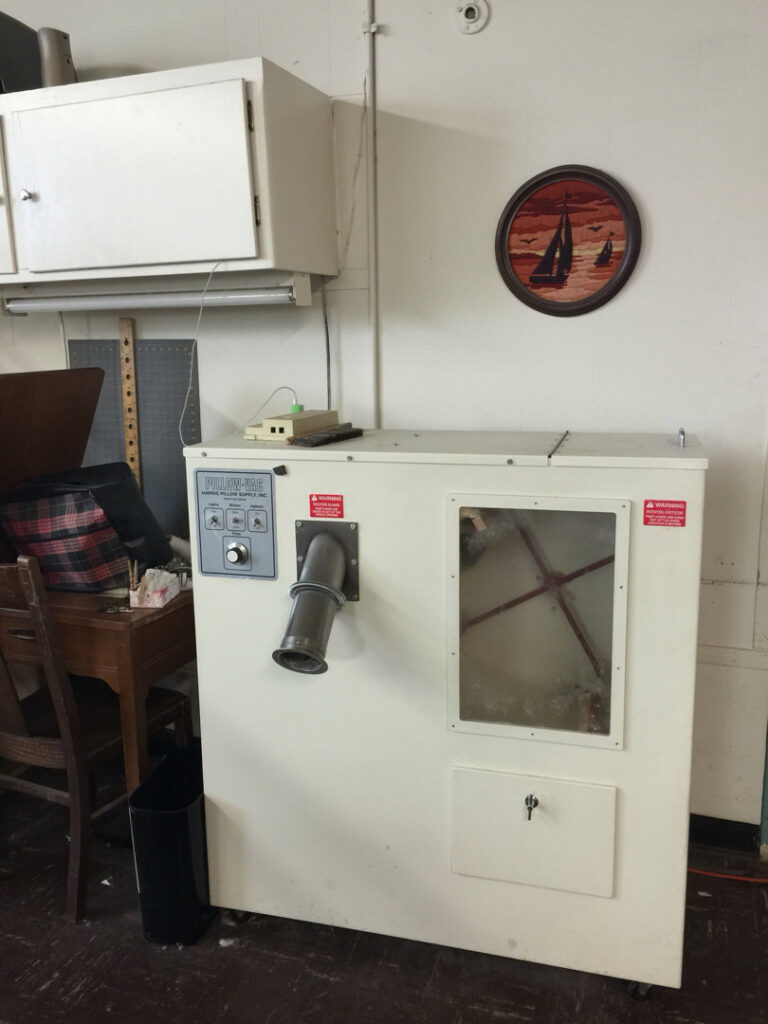 Large industrial vats used for rug dyeing and washing services at Deluxe Dye Works in San Jose, CA.