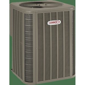 A new Lennox AC condenser unit, representing quality HVAC services by Davenport Service Company in Olathe, KS