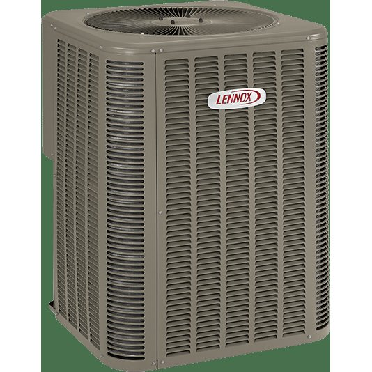 A new Lennox AC condenser unit, representing quality HVAC services by Davenport Service Company in Olathe, KS
