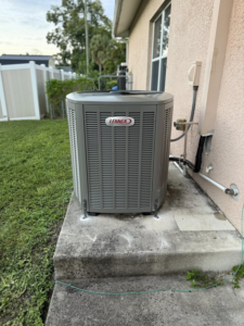 A Lennox AC condenser unit installed by NextGen Aire of Southwest Florida in Punta Gorda, FL.