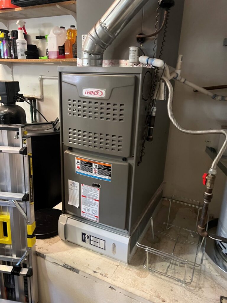 A Lennox furnace and air handler unit installed by 20th Century Heating and Air in Anaheim, CA.