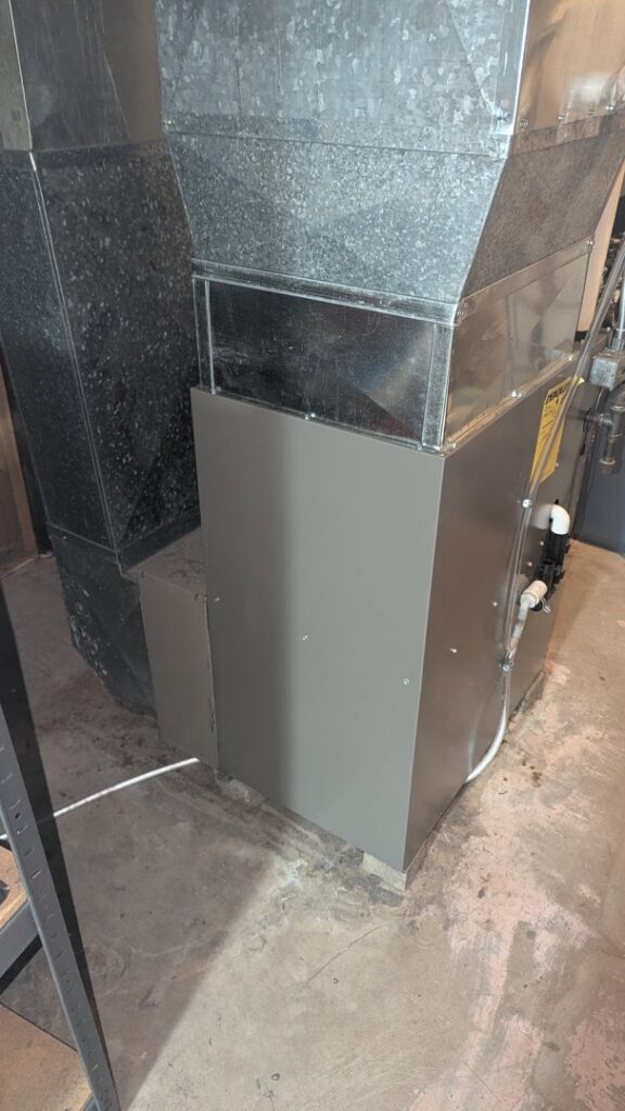 A Lennox furnace with new ductwork installation by Heating and Cooling Drs of Waukesha, Pewaukee, and Delafield, Waukesha, WI.