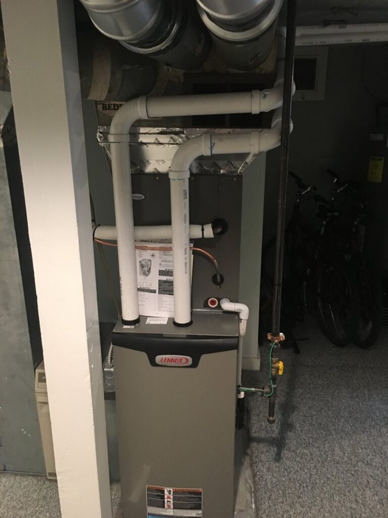 A Lennox furnace and residential HVAC system installation by The Heating Specialist in Portland, OR