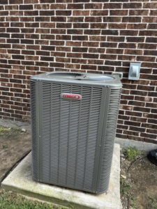 An outdoor Lennox air conditioning unit serviced by Sonnyreena Mechanical LLC in Garland, TX