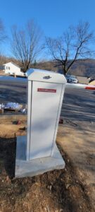 A LiftMaster barrier arm gate operator installed by Universal Overhead And Garage Doors in Baltimore, MD.