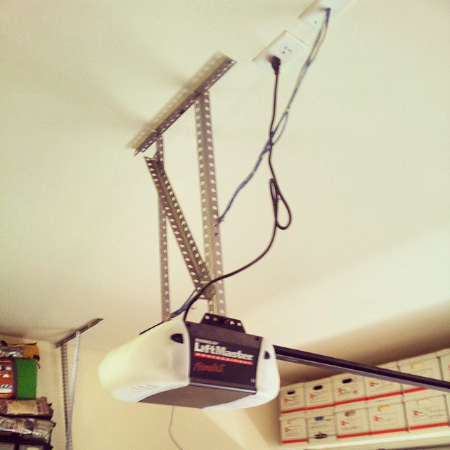 A LiftMaster garage door opener professionally installed by Able Garage Door Service, LLC in Tucson, AZ.