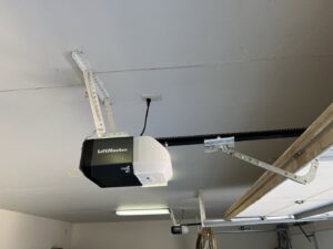 A LiftMaster garage door opener professionally installed by Tucson Garage Door Doc in Tucson, AZ.
