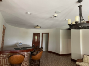 Ceiling lighting and security camera installation by Heritage Electric in Bluffton, SC.