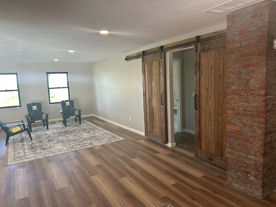Spacious living area illuminated by recessed ceiling lights installed by Highmark Electric in Kearney, NE.