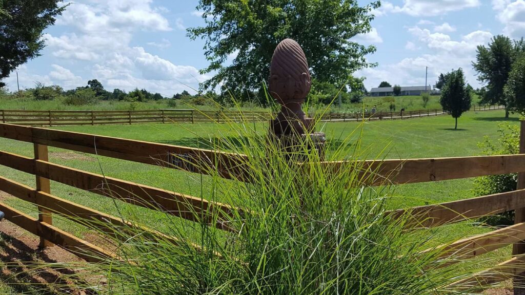 Long wooden farm fence line installed in a rural setting by National Fence and Gate in Ironton, MO.
