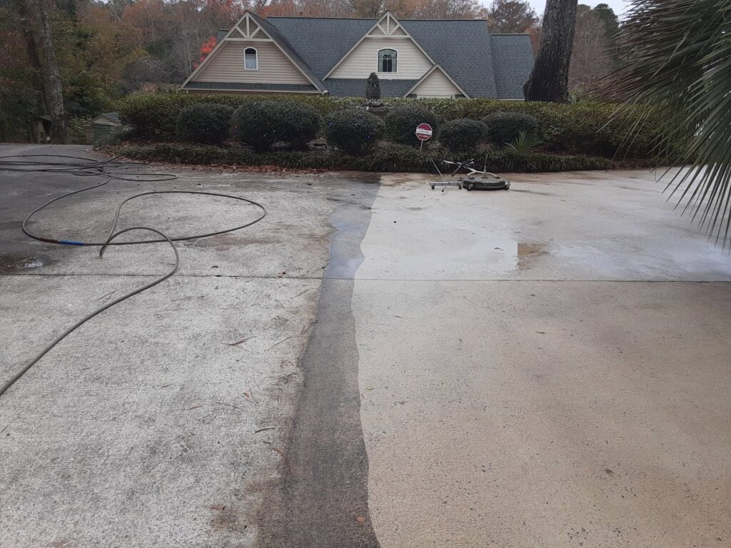 Light-colored loveseat undergoing upholstery cleaning by American Pure Clean, LLC in Charleston, SC