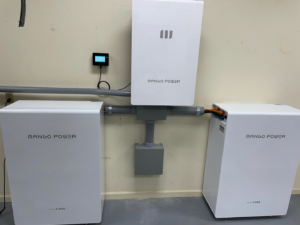 A Mango Power home battery storage system installation by Almighty Electric, Inc. in Yuma, AZ.