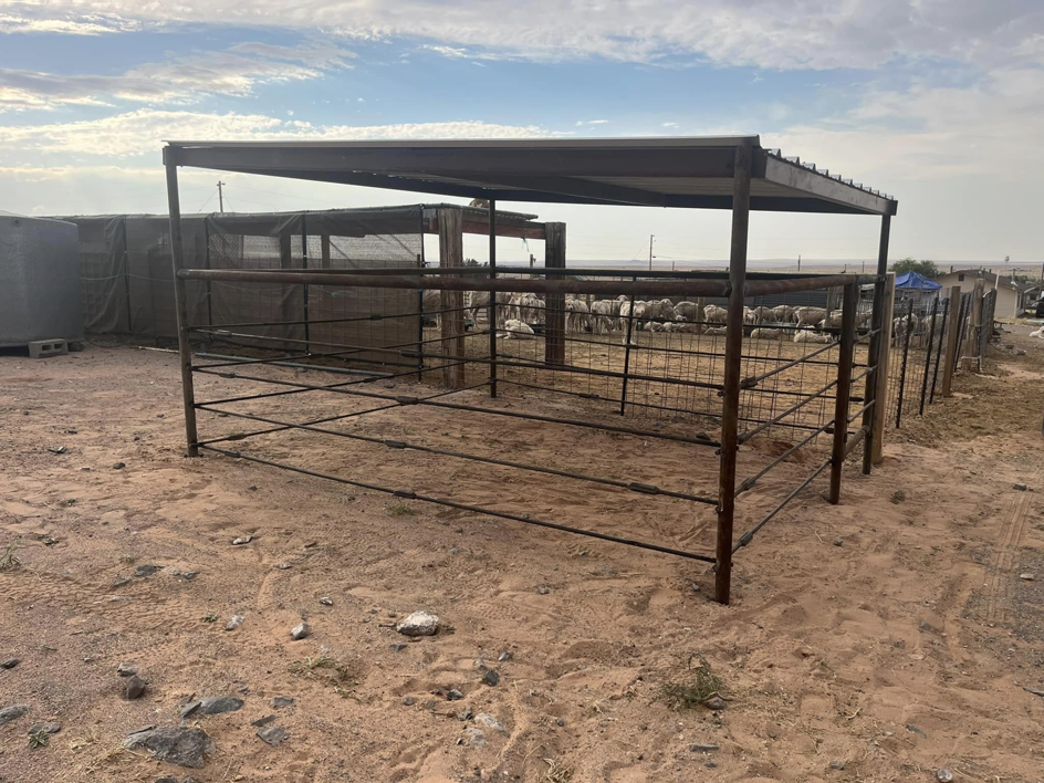 Durable metal livestock pen and corral fencing constructed by Jones Fabrication & Welding LLC in Chandler, AZ