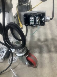 A modern ceiling fan with integrated lighting installed by North Springs Electric Company in Sandy Springs, GA.