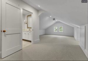 Modern office flooring featuring new carpet installed by Faith and Grace Flooring, a contractor in Murfreesboro, TN.