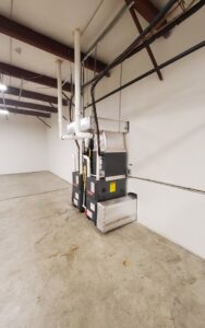 Multiple indoor HVAC furnace and air handler units installed by Synergy3, an HVAC contractor in Philadelphia, PA.