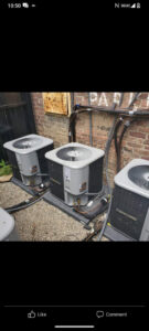 Multiple Concord outdoor air conditioning units installed by Good Helpers Heating, Cooling & Labor Services LLC in Detroit, MI.