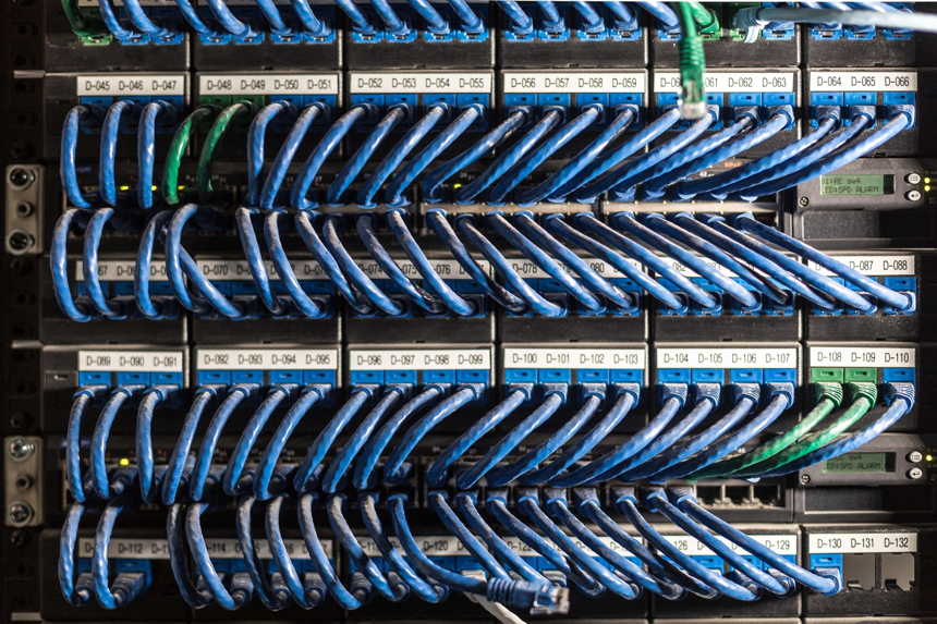Professional network cabling installation by Tangent Cable Systems, Inc. in Wilmington, DE.