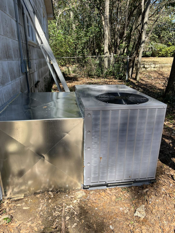 New outdoor AC unit and ductwork installation by That Air Conditioning Company LLC in Dothan, AL