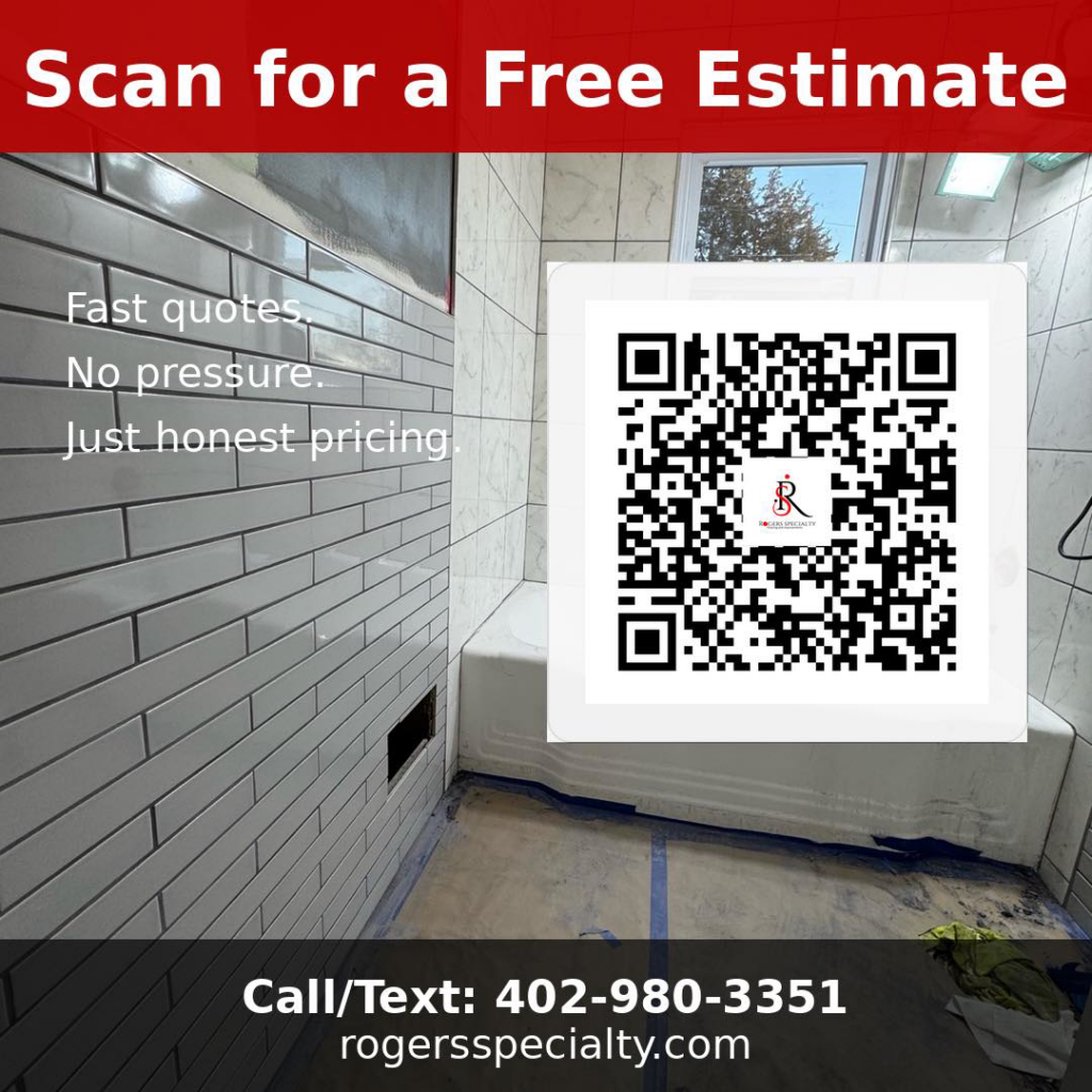 Newly installed carpet and LVP flooring in a room by Rogers Specialty Flooring and Improvements in Omaha, NE