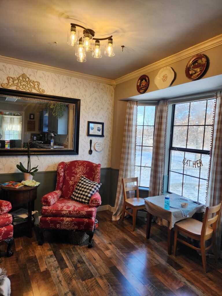 A newly installed ceiling light fixture, showcasing electrical lighting services by Murray Electric & Plumbing in Broken Arrow, OK.