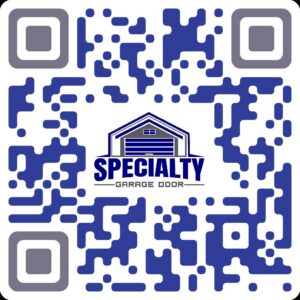 New construction home with garage door openings and panels on a trailer by Specialty Garage Door in Bossier City, LA