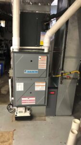 A new Daikin furnace and air handler unit installed by DiMartino's 5 Star Heating & Air Conditioning LLC in Salem, OR.