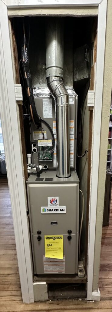 A newly installed Guardian furnace unit by Central Comfort Air in Miami, FL