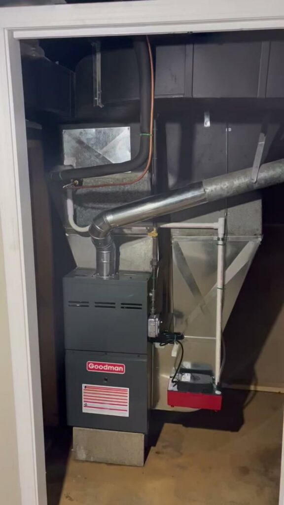A new furnace installation completed by Total HVAC - Heating and Cooling in Nashville, TN.