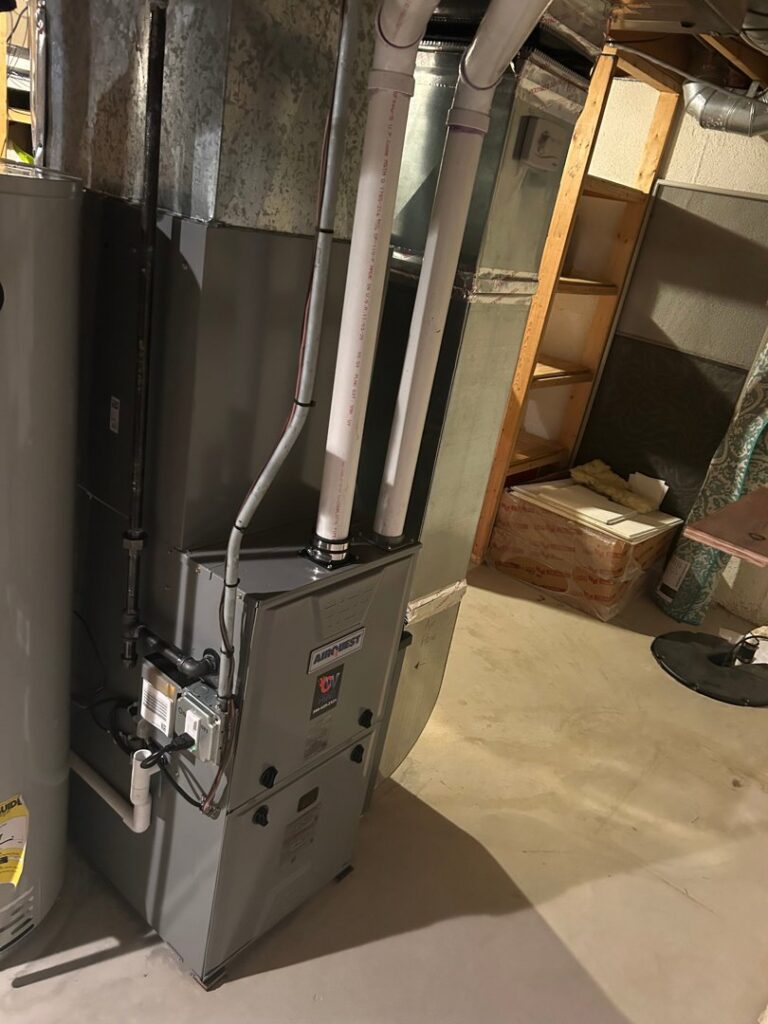 A new HVAC system and water heater installation by Controlled Weather HVAC in Shelby Township, MI.