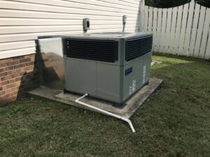 A newly installed outdoor HVAC unit by A&A HVAC and Electrical LLC, providing heating and cooling services in Nashville, TN.