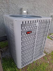 A new RunTru outdoor AC unit installed by Recovery HVAC in Smyrna, TN.