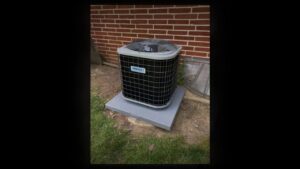 A newly installed Tempstar outdoor AC unit by Wight's Heating & Air Conditioning in Rockford, IL