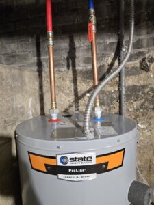 A new commercial grade water heater installed by Great Lakes Heating & Air Conditioning in Wickliffe, OH.