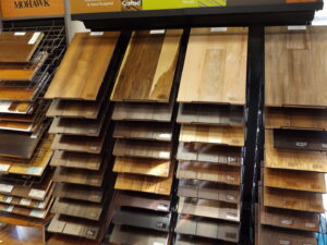 Newly installed carpet on a residential staircase, showcasing a completed job by 1 in ALL GC in Virginia Beach, VA.