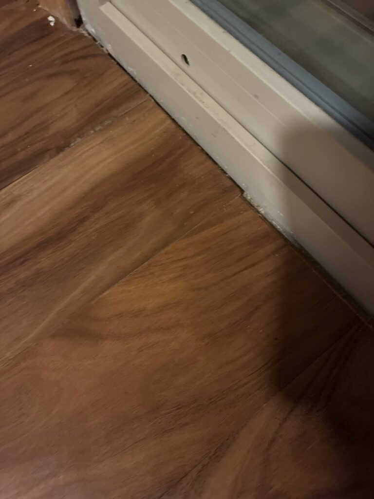 Collage showing newly installed light-colored carpet in a living room, bedroom, and basement area by Big Bob's Flooring Outlet Wichita, KS.