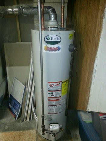 An old A.O. Smith water heater unit by Complete Comfort Heating & Cooling in Kenosha, WI.