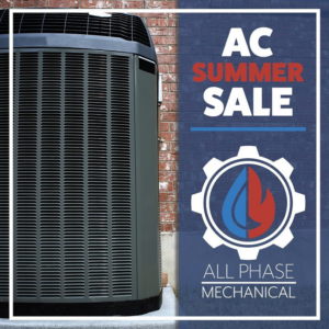 An outdoor AC unit installation by All Phase Mechanical Corp in Evans, CO, ensuring home comfort.