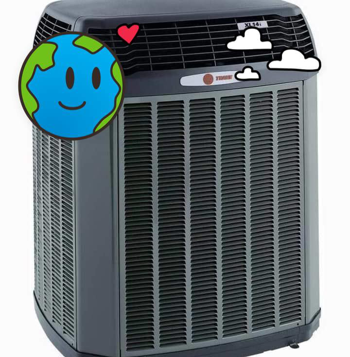 An outdoor Trane XL14 air conditioning unit, representing HVAC services by JL Heating & AC LLC in Chicago, IL