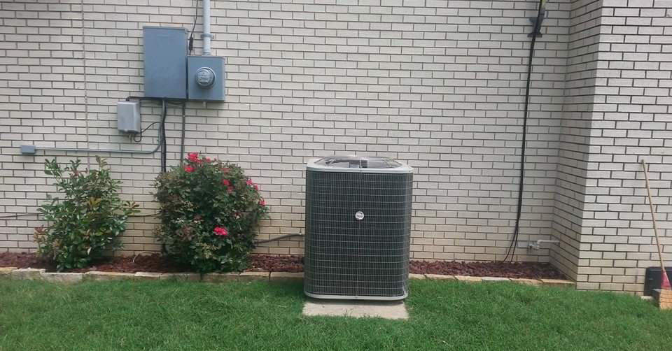 An outdoor air conditioning unit installed at a residence by A & A Air Conditioning & Heating in Little Rock, AR.