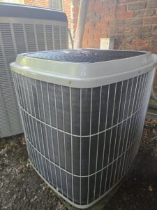 An outdoor AC unit installed for a residential property by B&B Hvac Llc in Memphis, TN.