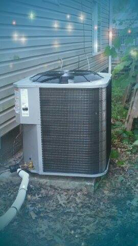 An outdoor air conditioning unit installed by All Pro HVAC Expertise in Columbus, OH.