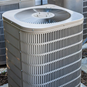 An outdoor air conditioning unit, serviced by Dennis and Dennis Heating & Cooling in Birmingham, AL.