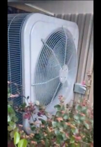 An outdoor air conditioning unit installed by SolAir's Heating & Cooling in Charlotte, NC.