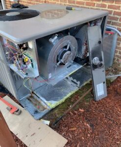 An outdoor Bryant HVAC unit installed by U.S. HVAC Services, LLC, ready to provide comfort in Madison, AL.