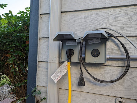 Outdoor electrical outlets installation by Elving Electric in Marysville, WA