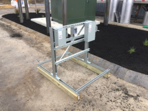 An outdoor electrical panel installation by Templar Electric in Center Barnstead, NH