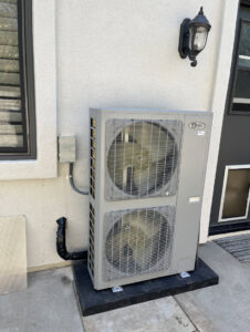 An outdoor heat pump or multi-zone AC unit installed by 20th Century Heating and Air in Anaheim, CA.