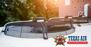 Outdoor HVAC condenser units for efficient cooling and heating services by Texas Air Authorities, Inc. in Arlington, TX.